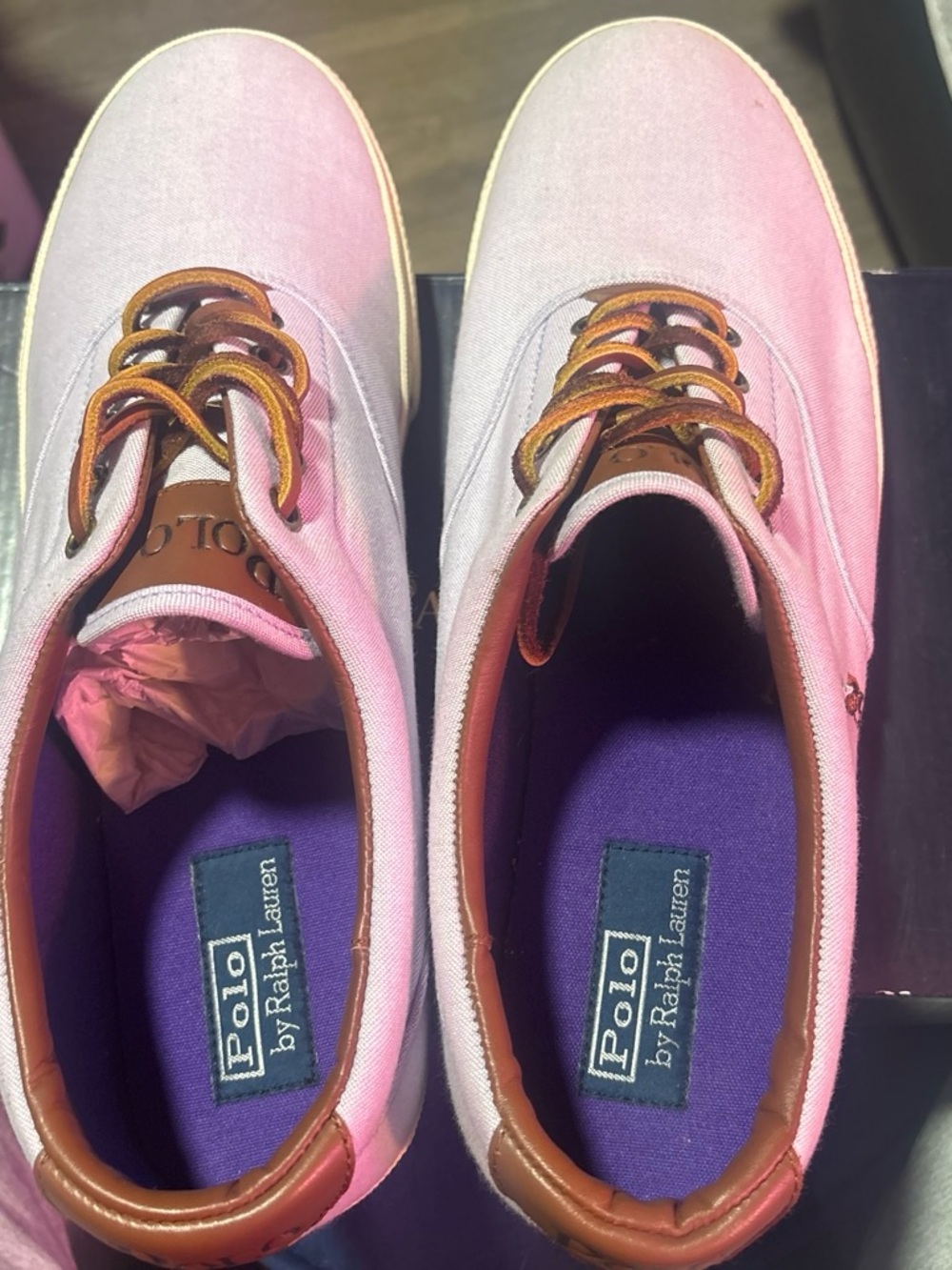 Polo Ralph Lauren lavender Canvas Sneakers